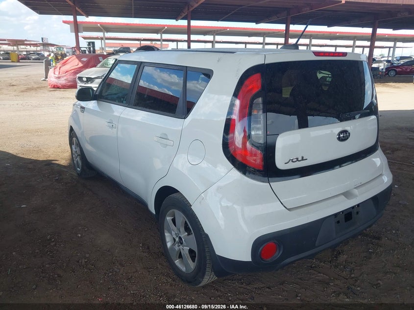 Vin: kndjn2a29j7560433, lot: 46626400, kia soul 20183