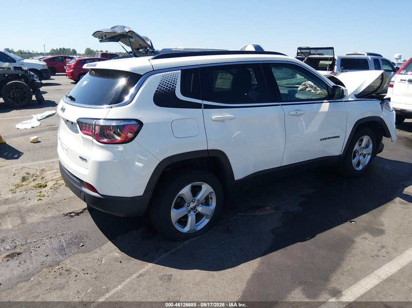 Vin: 3c4njdbb8jt455000, lot: 46626408, jeep compass latitude 4x4 20184