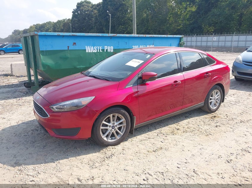 Vin: 1fadp3f25hl282448, lot: 46626426, ford focus se 20172