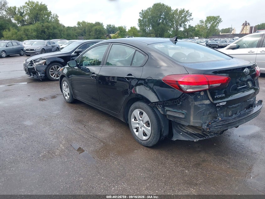 Vin: 3kpfk4a77he077975, lot: 46626479, kia forte lx 20173