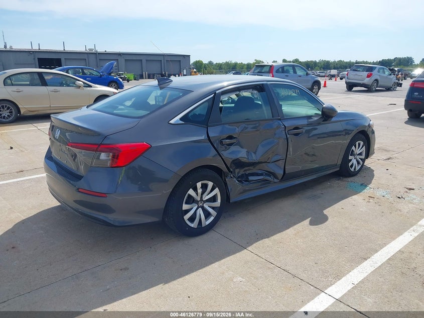 Vin: 2hgfe2f25rh500326, lot: 46626499, honda civic lx 20244