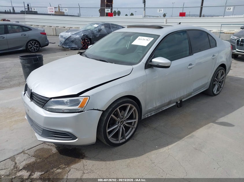 Vin: 3vwdz7aj6bm307841, lot: 46626501, volkswagen jetta 2.5l se 20112