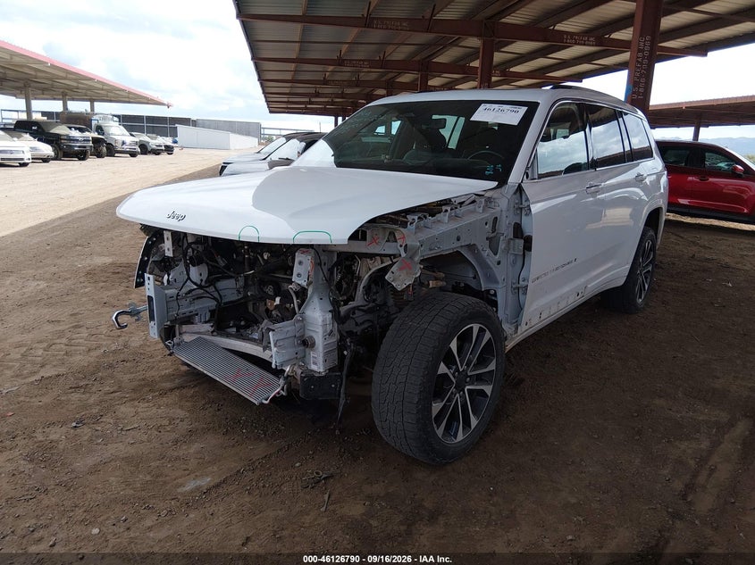 Vin: 1c4rjkdg4n8536126, lot: 46626510, jeep grand cherokee l overland 4x4 20222