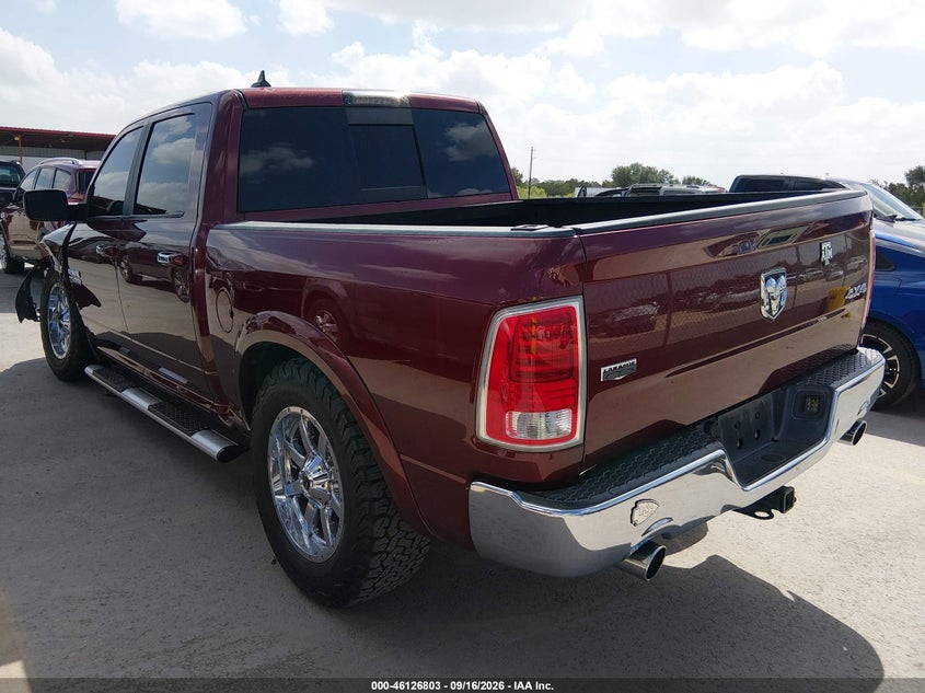 Vin: 1c6rr7nt1hs567009, lot: 46626523, ram 1500 laramie  4x4 5'7 box 20173