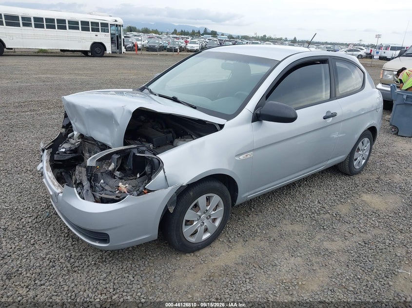 2009 Hyundai Accent, Front End, IAAI, VIN KMHCM36C59U128580 — photo 2
