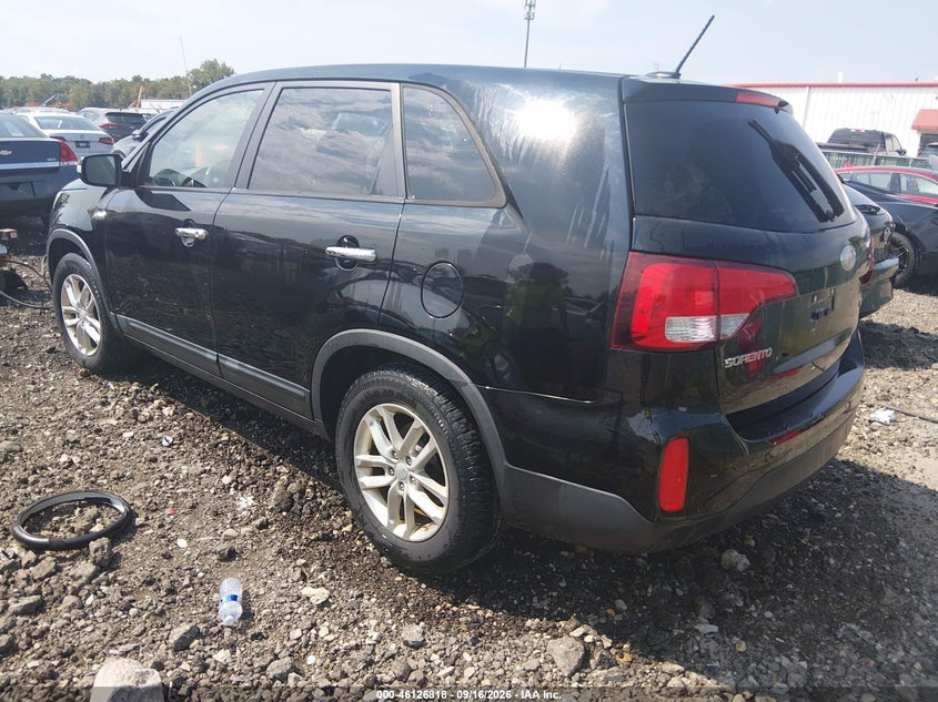 Vin: 5xyktca65fg558594, lot: 46626538, kia sorento lx 20153