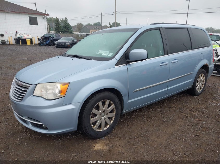 Vin: 2c4rc1bg6dr770083, lot: 46626539, chrysler town & country touring 20132