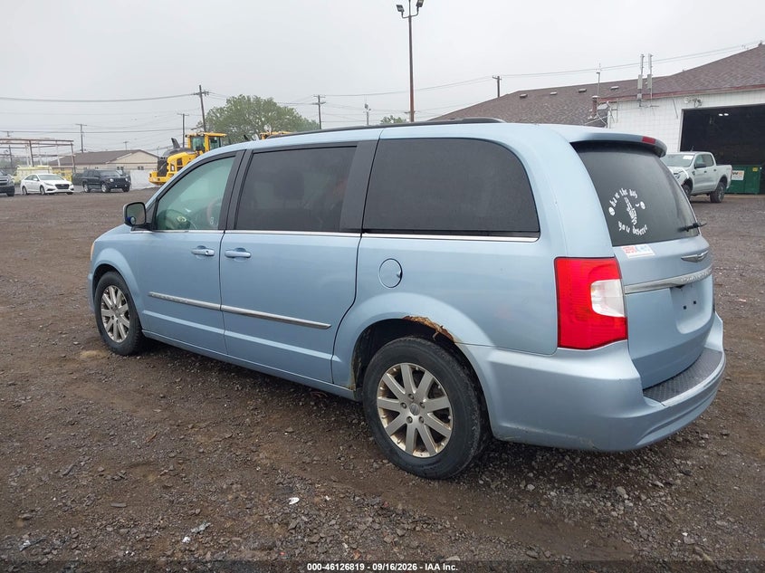 Vin: 2c4rc1bg6dr770083, lot: 46626539, chrysler town & country touring 20133