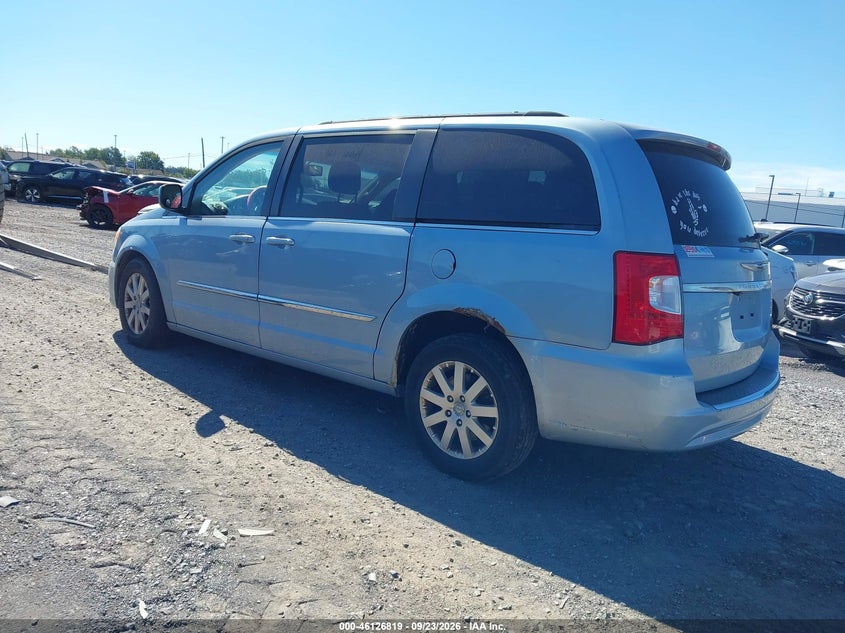 Vin: 2c4rc1bg6dr770083, lot: 46626539, chrysler town & country touring 20133