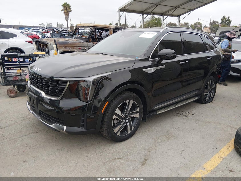 Vin: kndrhdjg4s5384065, lot: 46626599, kia sorento hybrid ex 20252