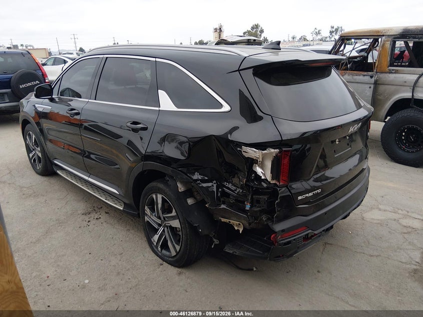Vin: kndrhdjg4s5384065, lot: 46626599, kia sorento hybrid ex 20253
