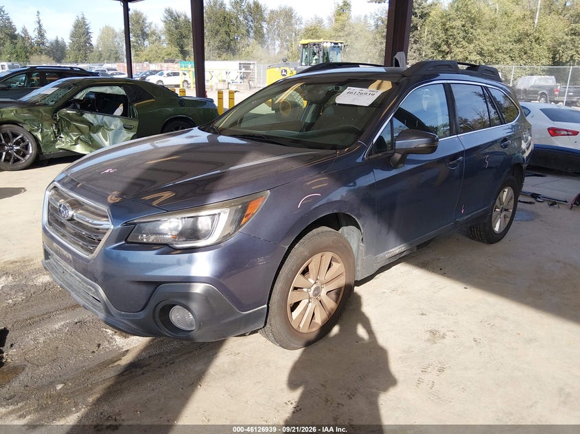 Vin: 4s4bsafc2j3320488, lot: 46626659, subaru outback 2.5i premium 20182