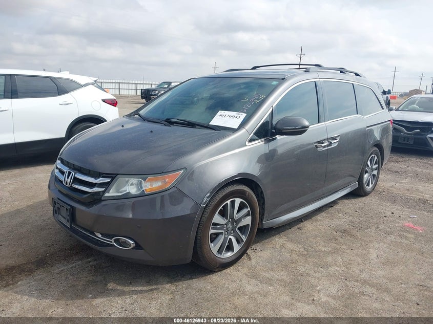 Vin: 5fnrl5h96gb058155, lot: 46626663, honda odyssey touring/touring elite 20162