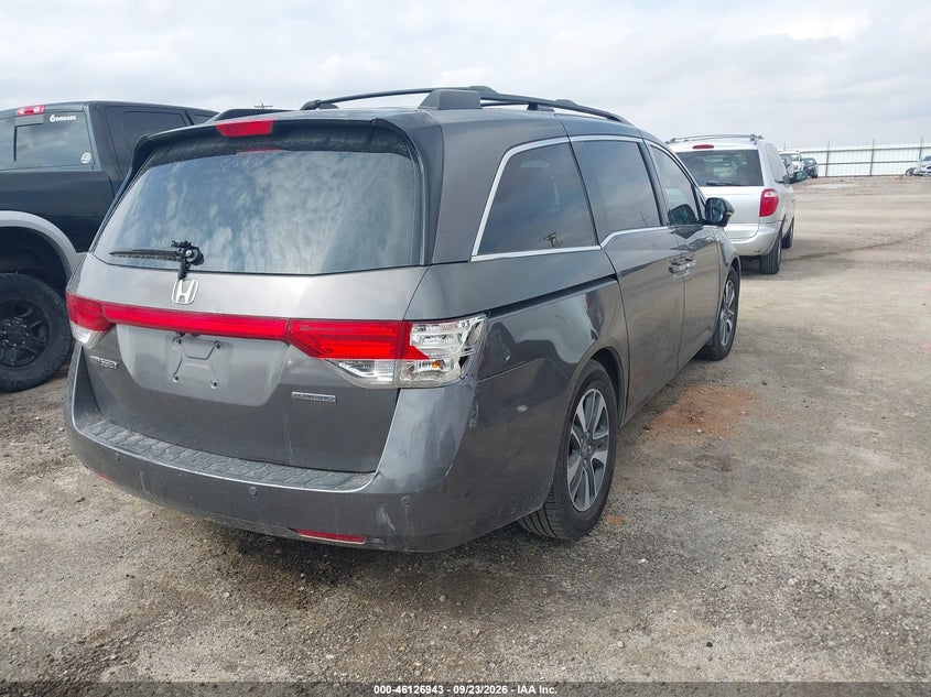 Vin: 5fnrl5h96gb058155, lot: 46626663, honda odyssey touring/touring elite 20164
