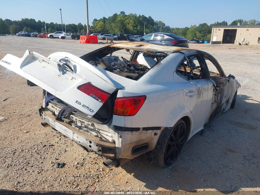 LEXUS IS 250 2008 VIN JTHBK262382073417