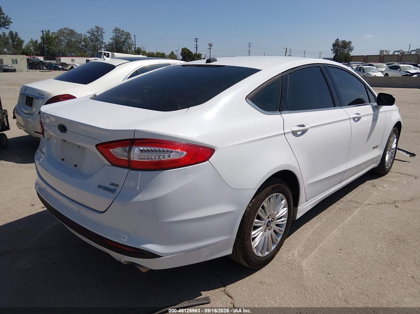 Vin: 3fa6p0lu2dr371189, lot: 46626683, ford fusion hybrid se 20134