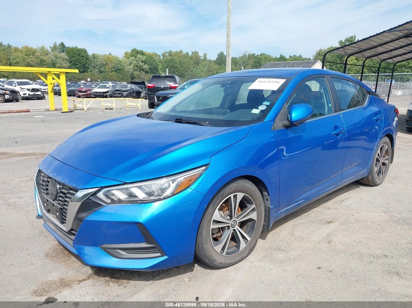 Vin: 3n1ab8cv9ly222652, lot: 46626716, nissan sentra sv xtronic cvt 20202
