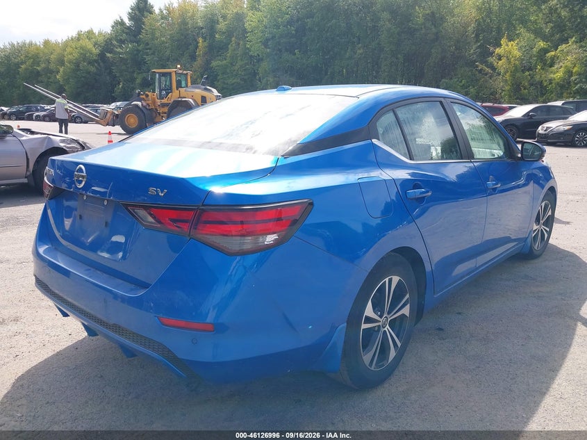 Vin: 3n1ab8cv9ly222652, lot: 46626716, nissan sentra sv xtronic cvt 20204
