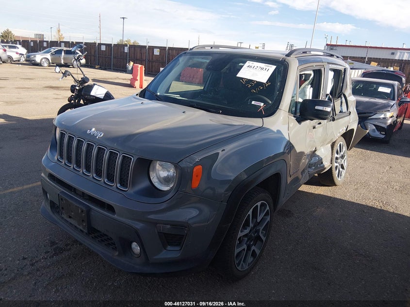 2022 Jeep Renegade Limited 4X4, Left Side, IAAI, VIN ZACNJDD15NPN72080 — photo 2