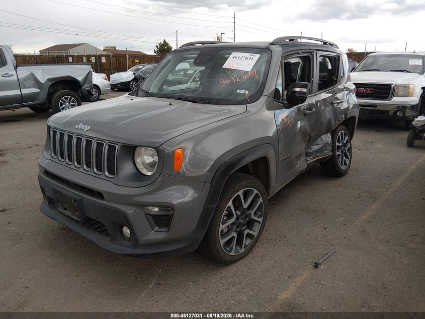 Vin: zacnjdd15npn72080, lot: 46626751, jeep renegade limited 4x4 20222