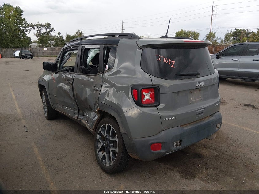 Vin: zacnjdd15npn72080, lot: 46626751, jeep renegade limited 4x4 20223