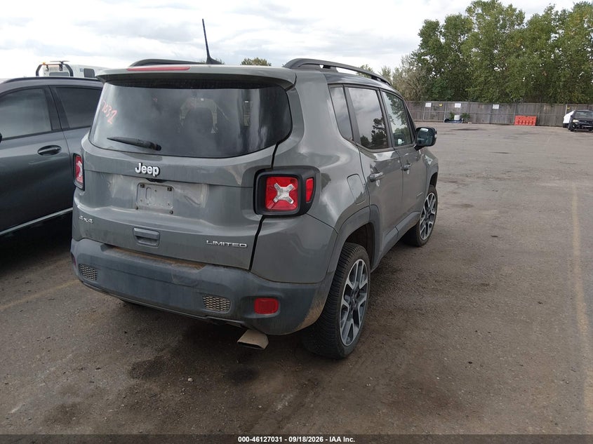Vin: zacnjdd15npn72080, lot: 46626751, jeep renegade limited 4x4 20224