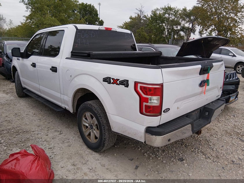 Vin: 1ftew1ep0jkf06451, lot: 46626757, ford f-150 xlt 20183