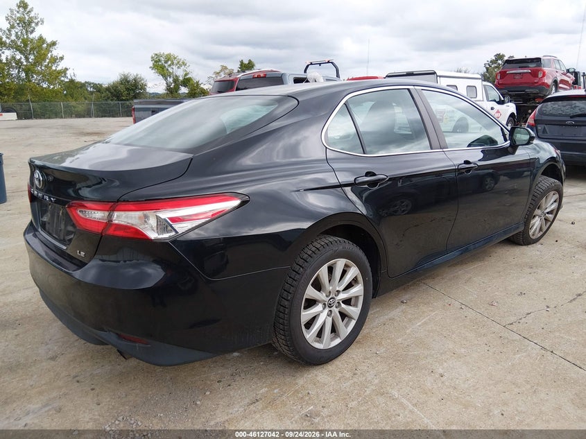 Vin: 4t1b11hk4ju655138, lot: 46626761, toyota camry le 20184