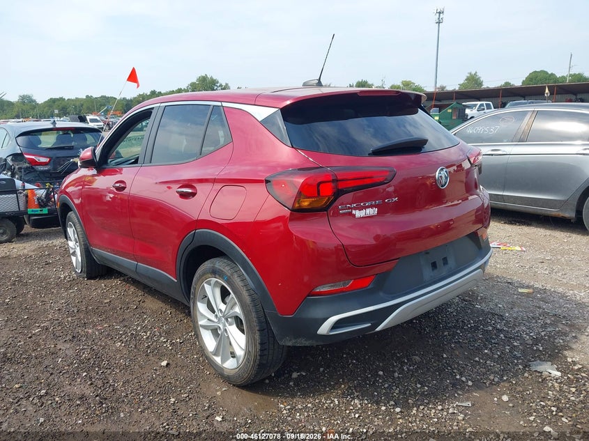 Vin: kl4mmcsl7mb143966, lot: 46626798, buick encore gx awd preferred 20213