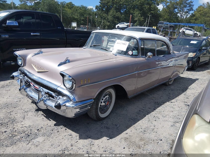 1957 Chevrolet Bel Air, Normal Wear & Tear, IAAI, VIN VC57T140877 — photo 2