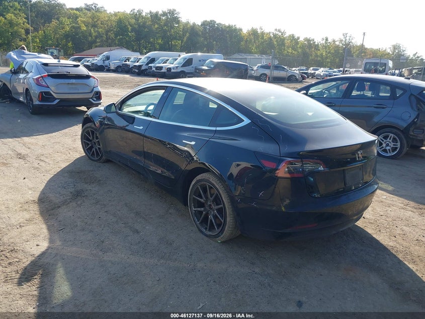 Vin: 5yj3e1ea4lf657427, lot: 46626857, tesla model 3 standard range plus rear-wheel drive/standard range rear-wheel drive 20203