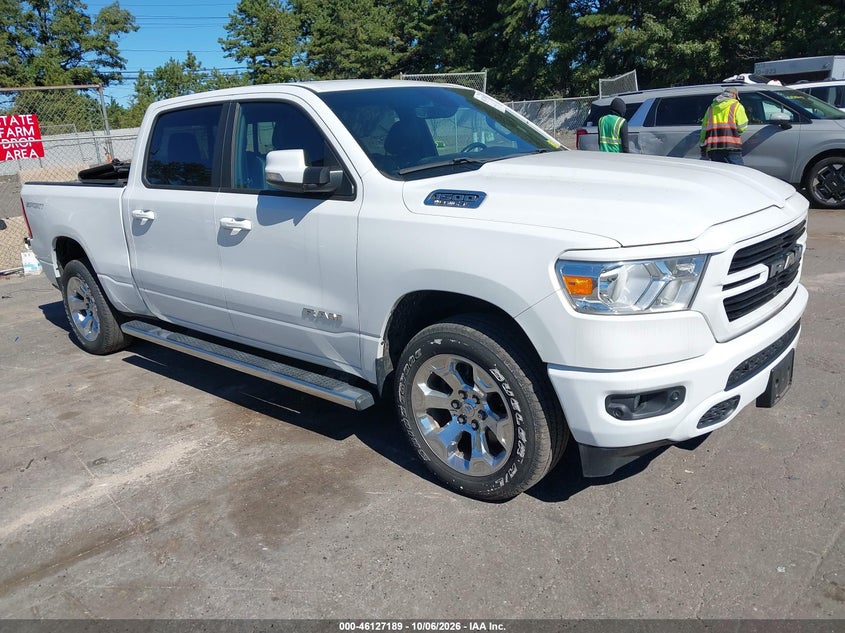 Vin: 1c6srfmt1kn922862, lot: 46626909, ram 1500 big horn/lone star  4x4 6'4 box 20191