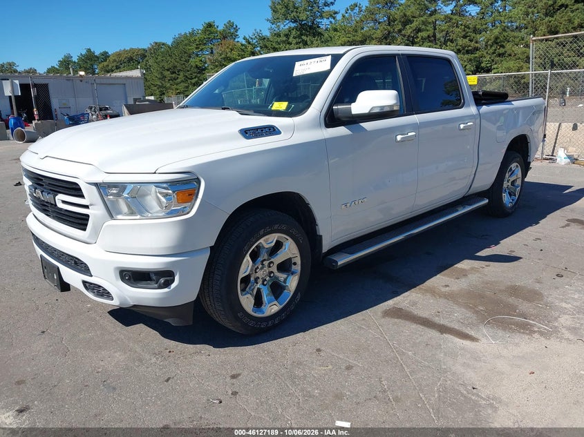 Vin: 1c6srfmt1kn922862, lot: 46626909, ram 1500 big horn/lone star  4x4 6'4 box 20192