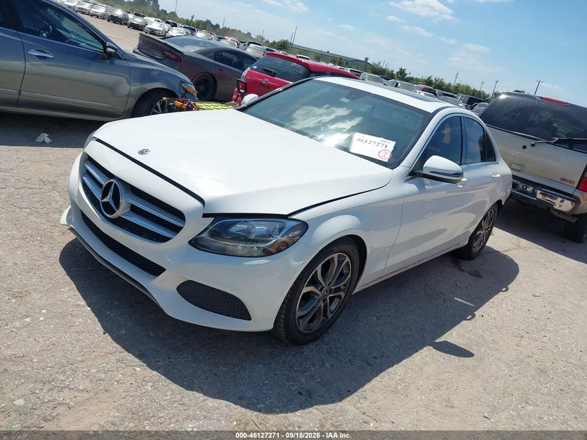 Vin: 55swf4jb8ju252712, lot: 46626991, mercedes-benz c 300 20182