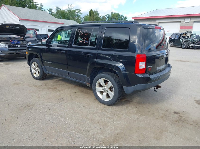 Vin: 1c4njrfb8ed693688, lot: 46627003, jeep patriot latitude 20143