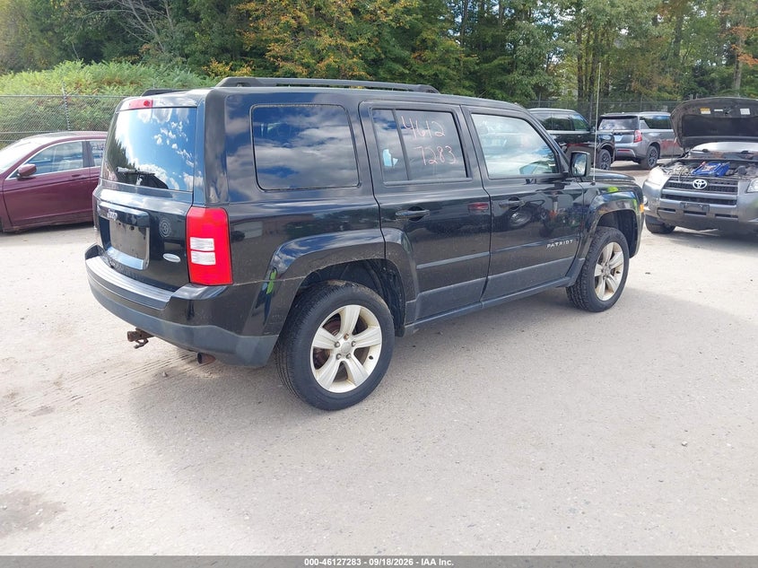 Vin: 1c4njrfb8ed693688, lot: 46627003, jeep patriot latitude 20144