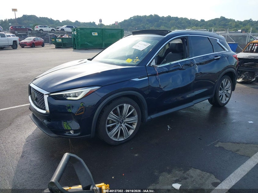 2021 Infiniti QX50, Лівий бік, IAAI, VIN 3PCAJ5CB6MF109095 — фото 2