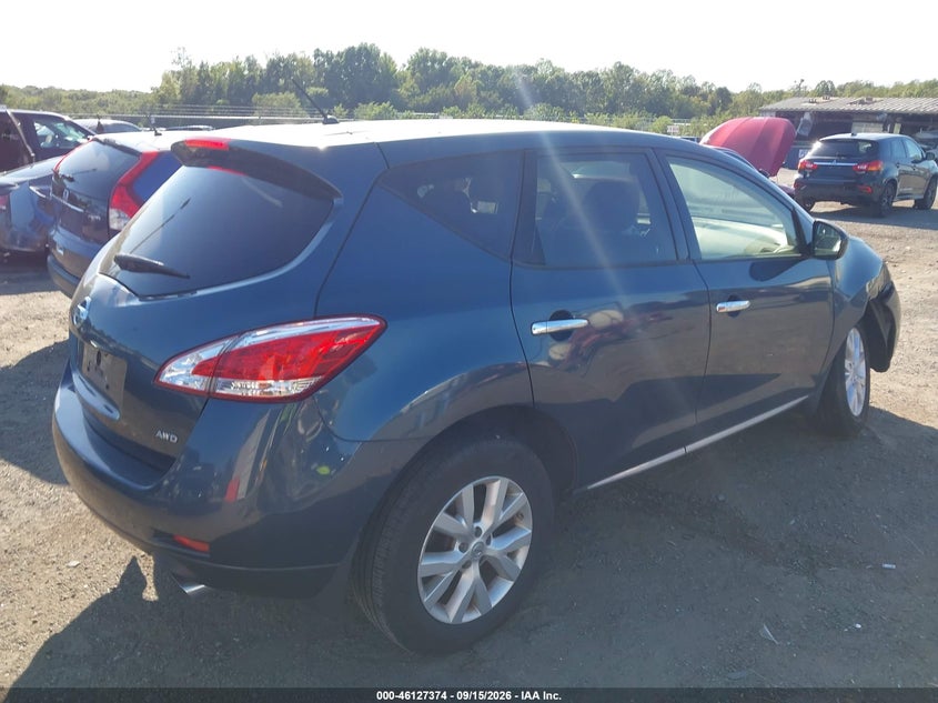 Vin: jn8az1mw0ew506628, lot: 46627094, nissan murano s 20144