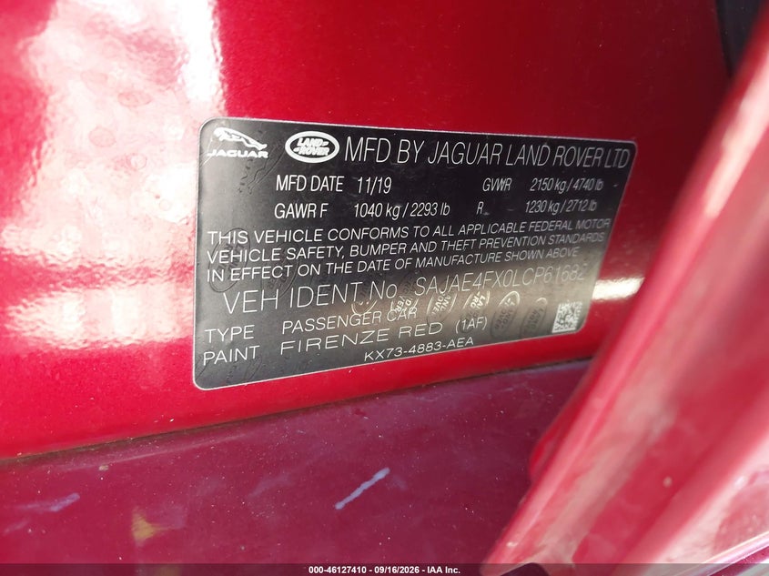 2020 JAGUAR XE S RWD AUTOMATIC · Фото 9