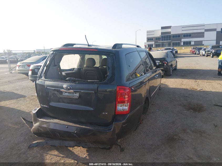Vin: kndmh4c70e6550040, lot: 46627135, kia sedona ex 20144