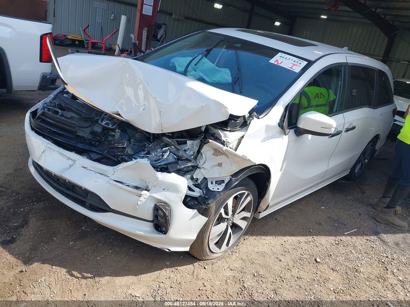Vin: 5fnrl6h86pb069895, lot: 46627174, honda odyssey touring 20232