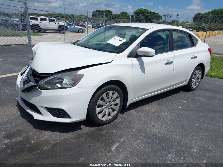Vin: 3n1ab7ap2hy283332, lot: 46627213, nissan sentra s 20172