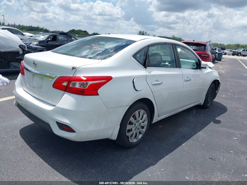 Vin: 3n1ab7ap2hy283332, lot: 46627213, nissan sentra s 20174