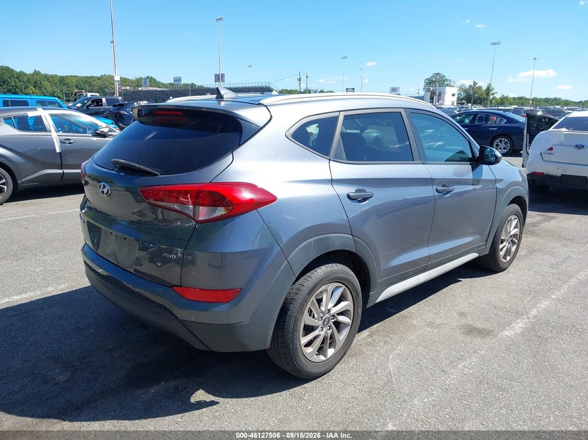 Vin: km8j3ca48ju669248, lot: 46627227, hyundai tucson sel 20184