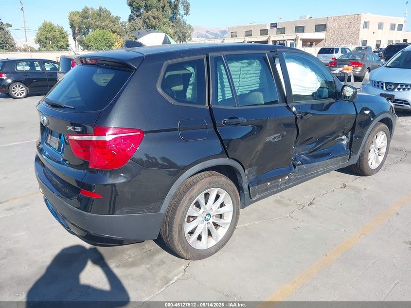 Vin: 5uxwx9c5xd0a23407, lot: 46627232, bmw x3 xdrive28i 20134