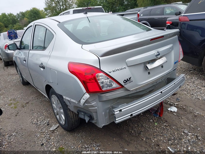 Vin: 3n1cn7ap1gl843501, lot: 46627287, nissan versa 1.6 s+ 20163