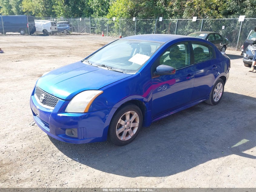 Vin: 3n1ab6ap9al725617, lot: 46627391, nissan sentra 2.0sr 20102