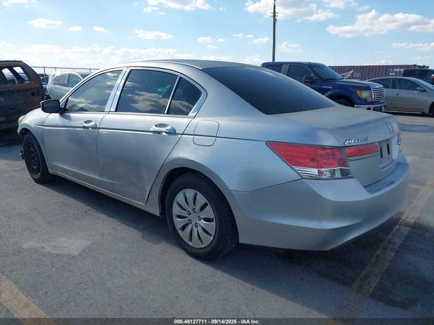 Vin: 1hgcp2f30ba121681, lot: 46627431, honda accord 2.4 lx 20113