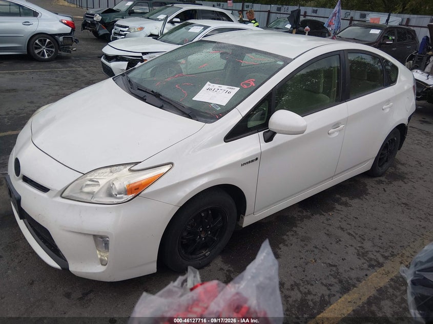 Vin: jtdkn3du1c1535510, lot: 46627435, toyota prius two 20122