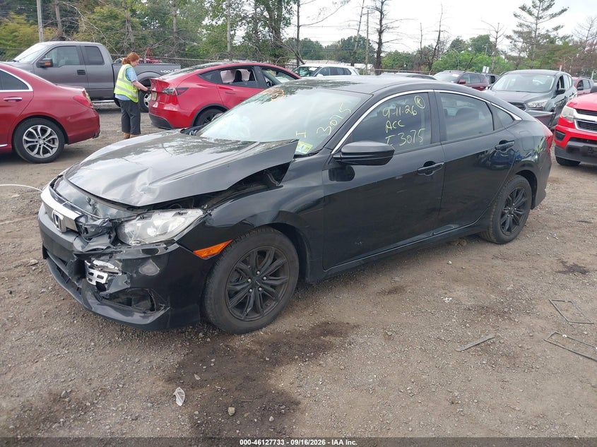 Vin: 19xfc2f5xge220585, lot: 46627452, honda civic lx 20162